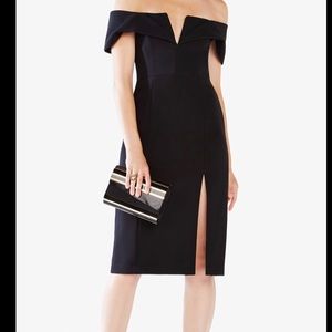 BCBG Maxazria Marquis off the shoulder dress